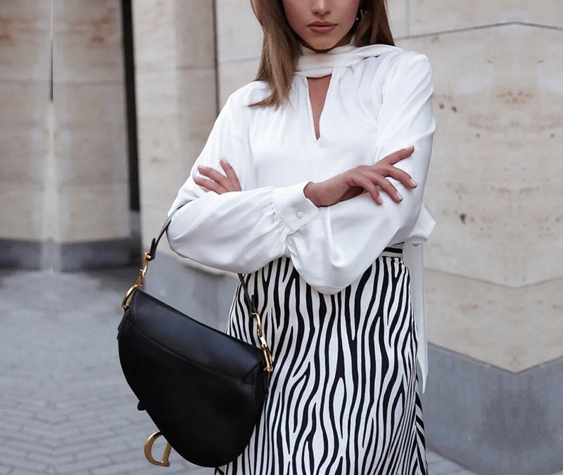 Office Tie-Neck Shirt for Women