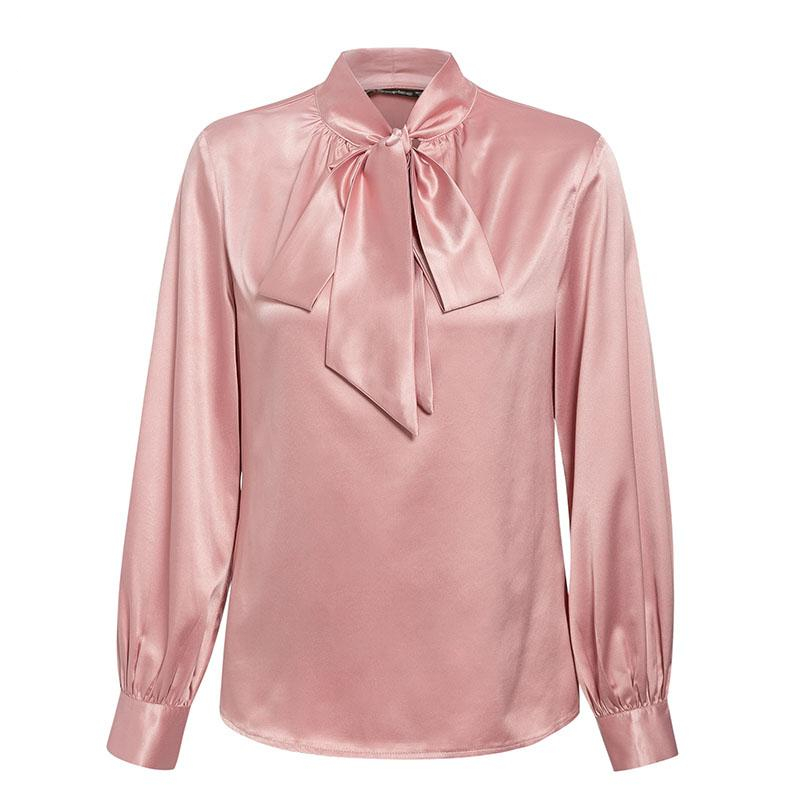 Office Tie-Neck Shirt for Women