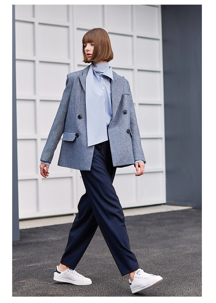 Women's Turtleneck Cotton Blouse