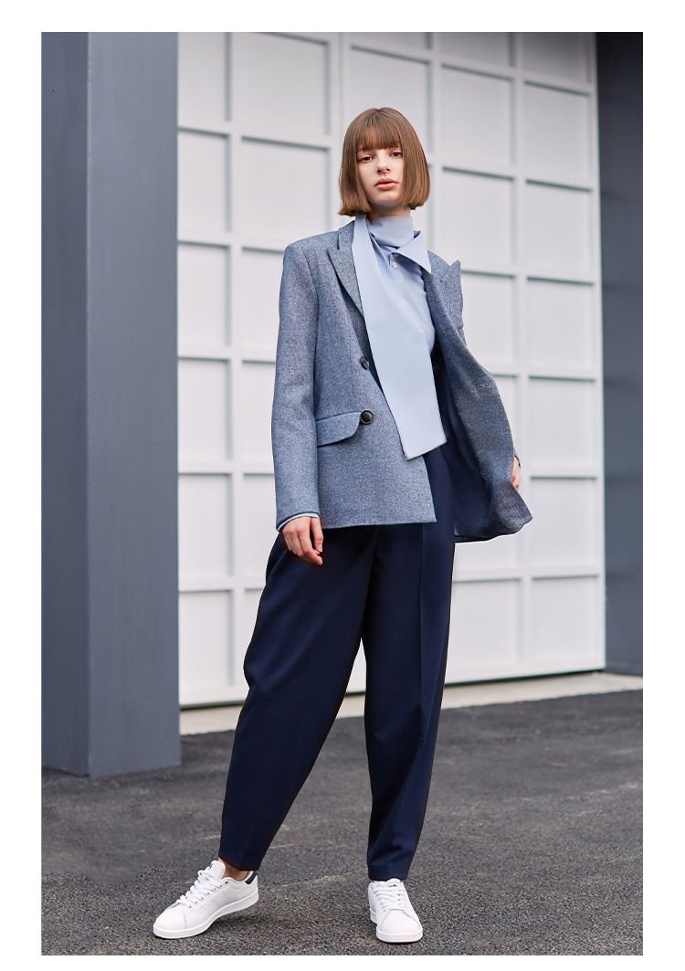 Women's Turtleneck Cotton Blouse