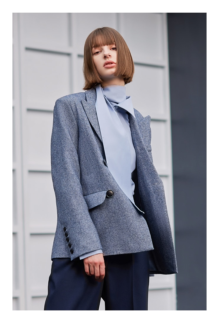 Women's Turtleneck Cotton Blouse