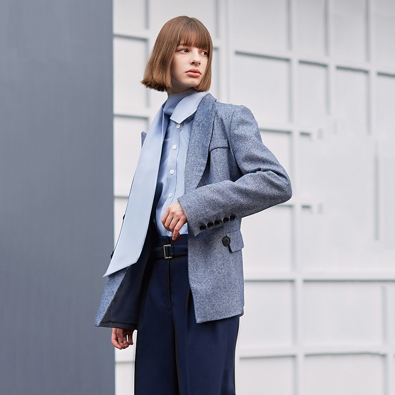 Women's Turtleneck Cotton Blouse