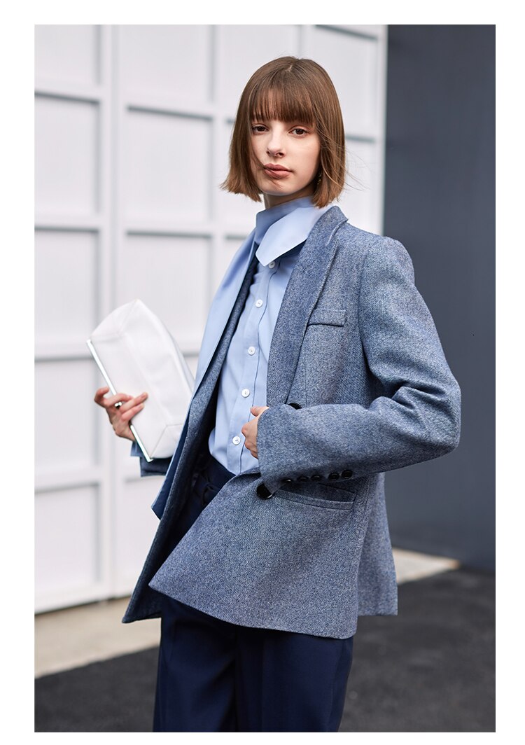 Women's Turtleneck Cotton Blouse