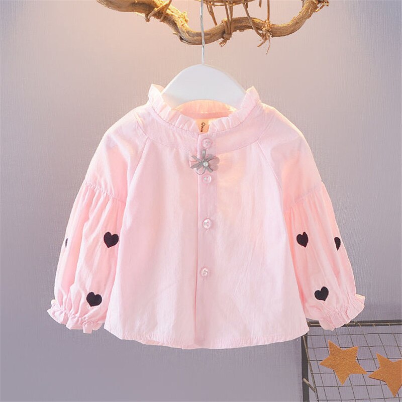 Girl's Hearts Printed Blouse