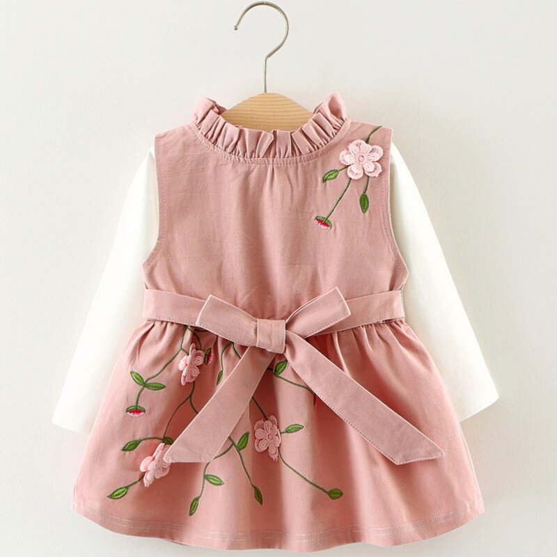 Baby Girl's Autumn Dress with Bag