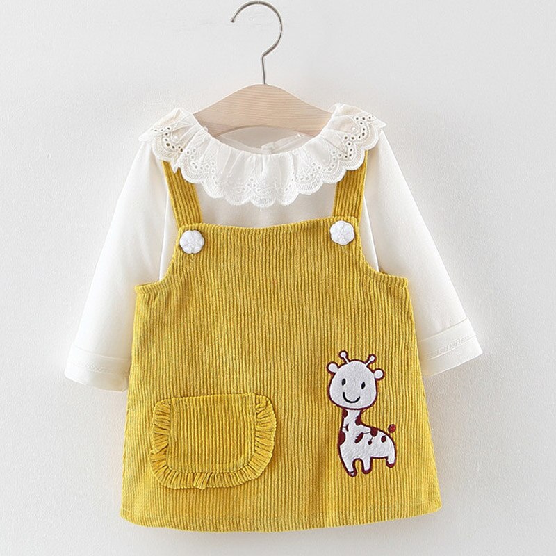 Baby Girl's Autumn Dress with Bag
