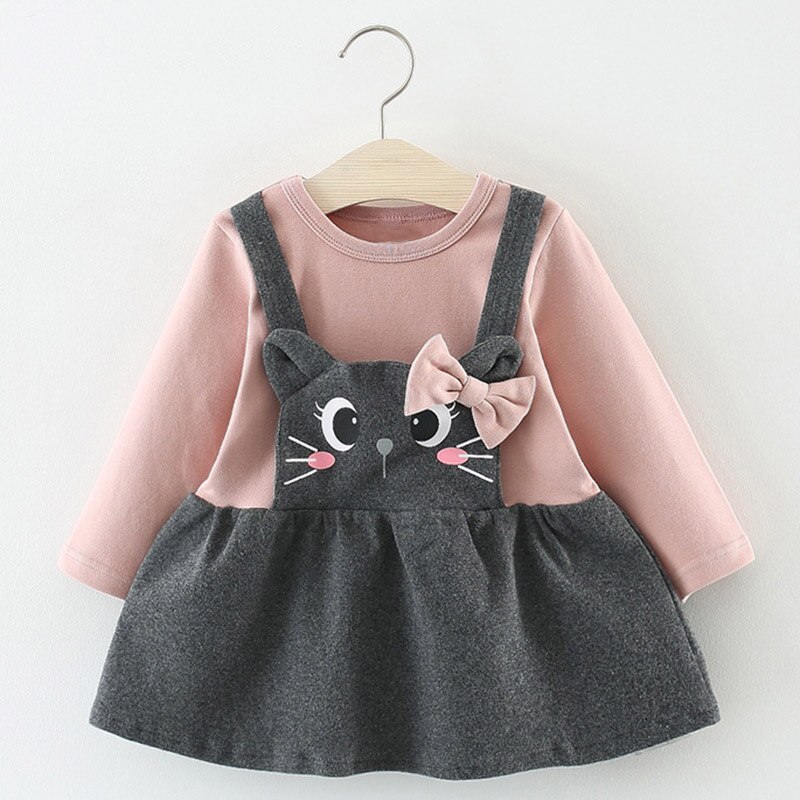 Baby Girl's Autumn Dress with Bag