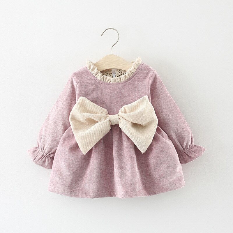 Baby Girl's Autumn Dress with Bag
