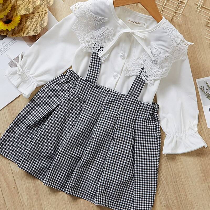 Girl's Casual Style Long Sleeved Dress