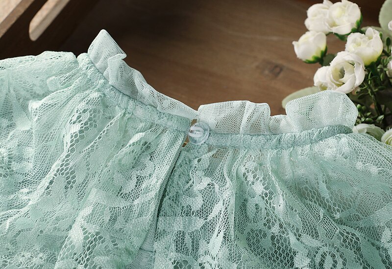 Girls' Cute Plain Polyester Dress with Tassels