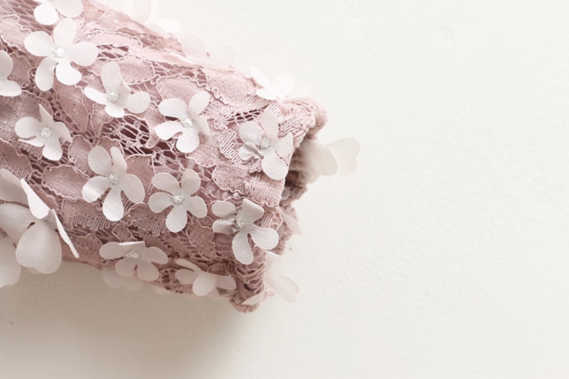 Girls' Cute Plain Polyester Dress with Tassels