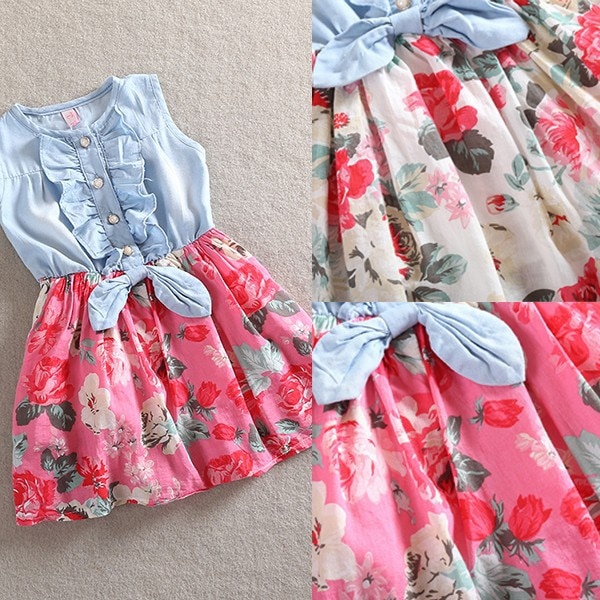 Girl's Colorful Summer Dress