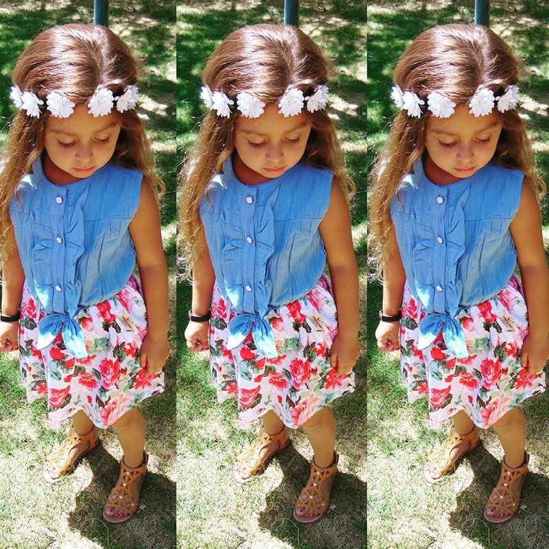 Girl's Colorful Summer Dress