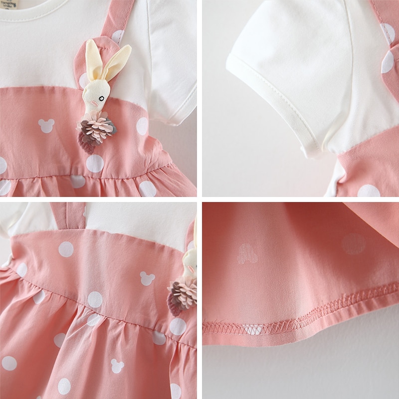 Girls' Casual Dress with O-Neck