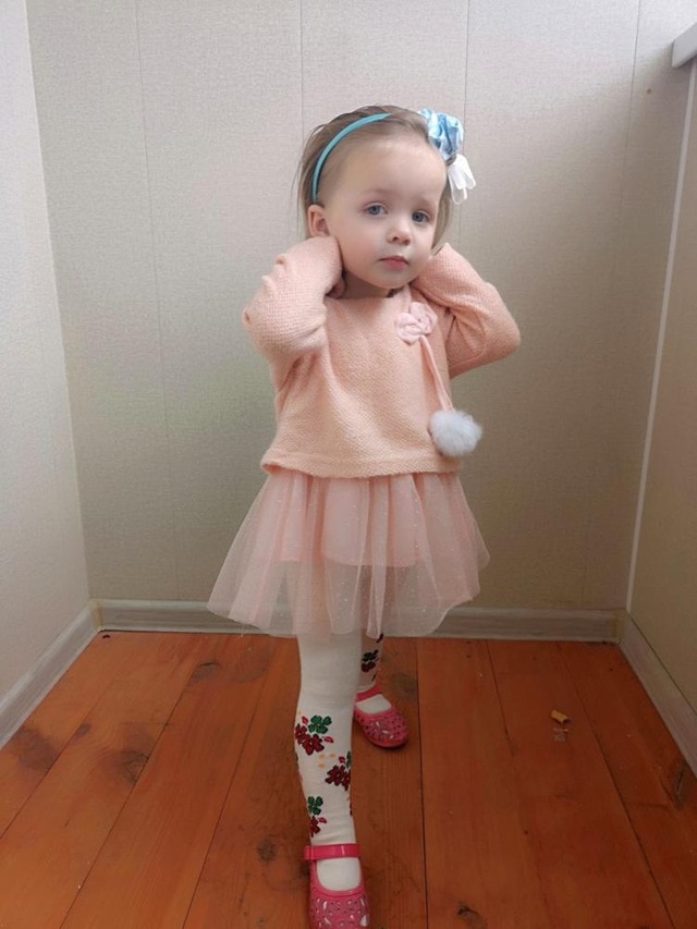 Girls' Casual Dress with O-Neck