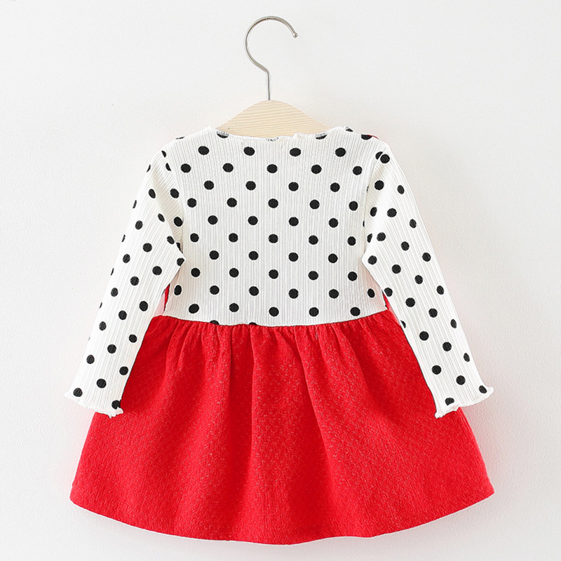 Girls' Casual Dress with O-Neck