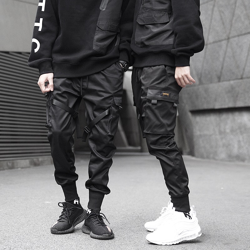 Men's Harajuku Black Joggers
