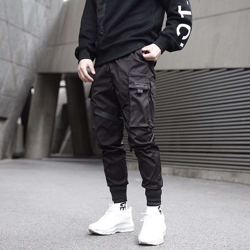 Men's Harajuku Black Joggers