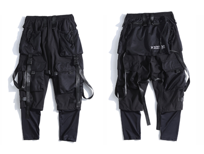 Harajuku Men's Joggers with Multiple Pockets