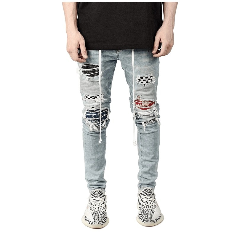 Men's Skinny Ripped Jeans