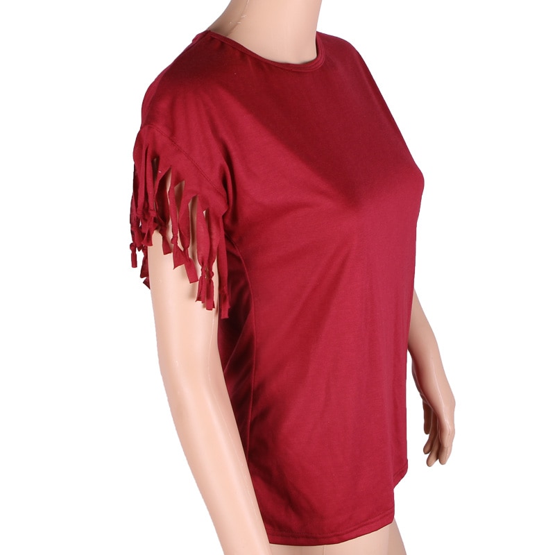 Women's Tassel Sleeve T-Shirt