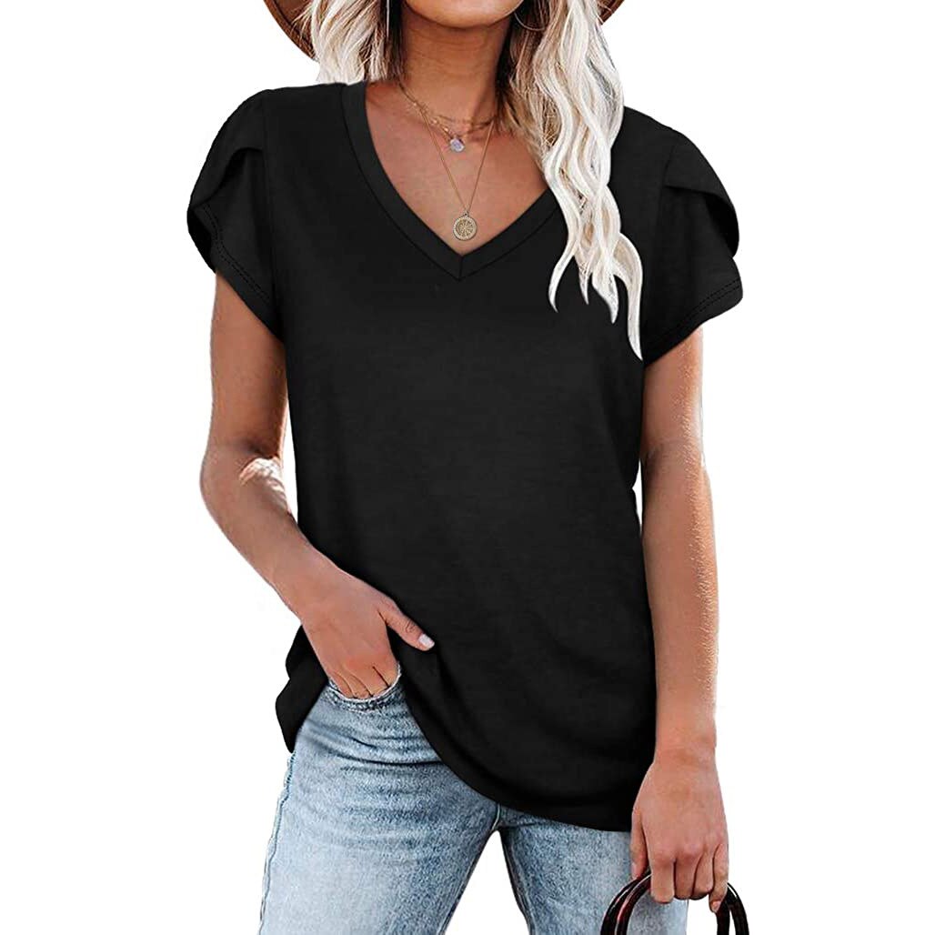 Women's Cotton V-Neck T-Shirt