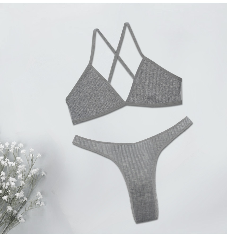 Thin Cotton Underwear Set