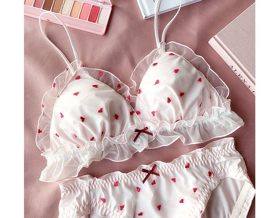 Women's Cupid Bra and Panties 2 Pcs Set