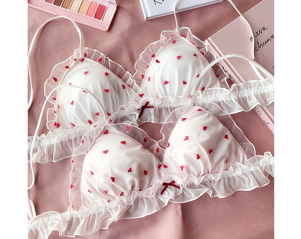 Women's Cupid Bra and Panties 2 Pcs Set