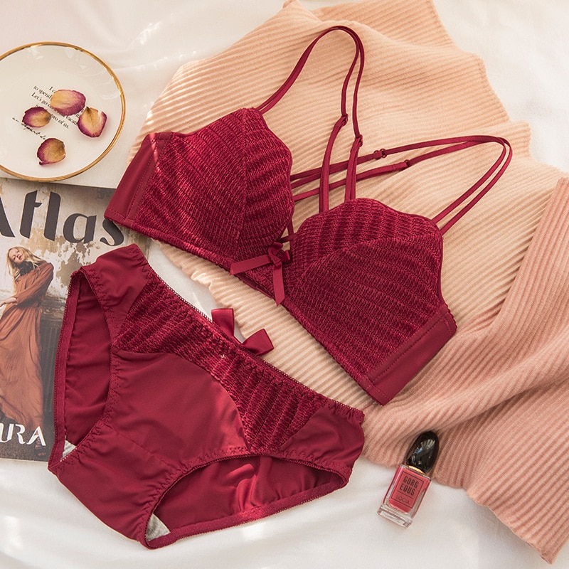 Cotton Women's Lingerie Set of Bra and Panty