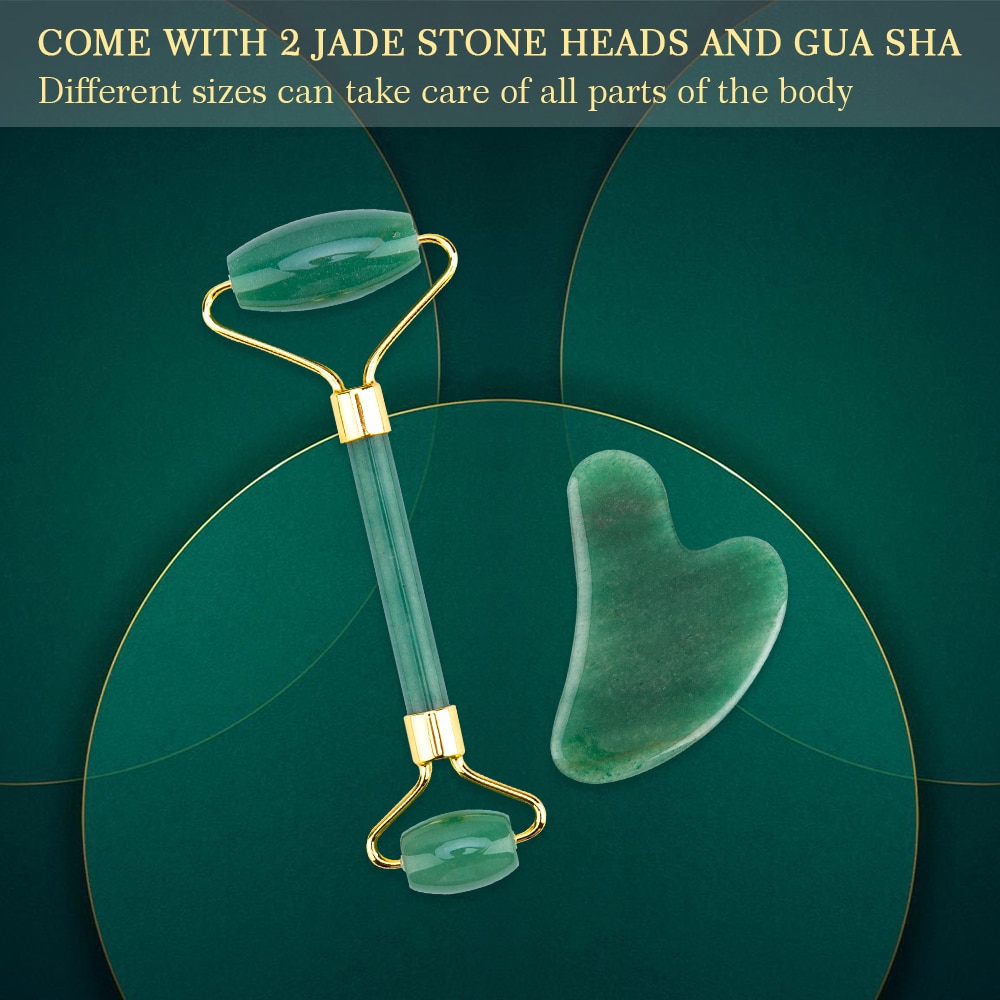 Lift Up Jade Stone Roller Massager for Face
