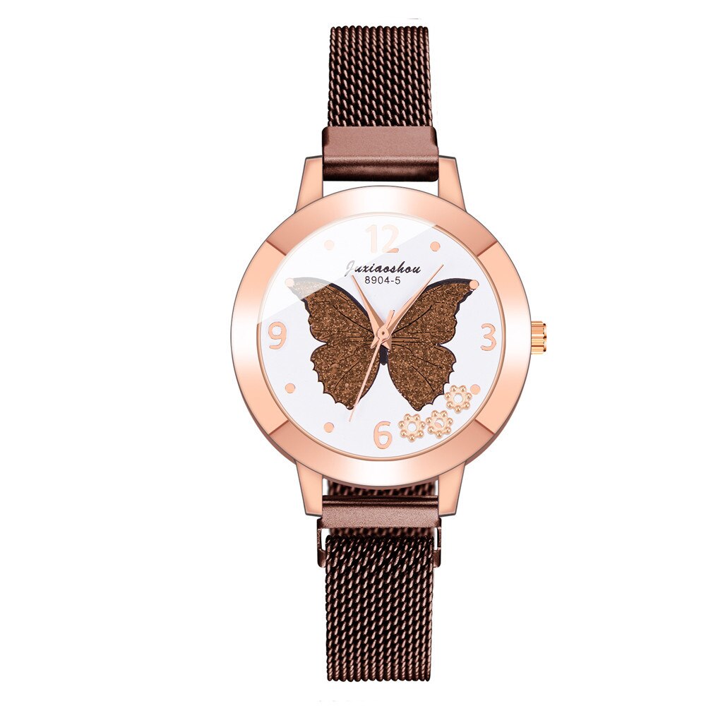 Women's Butterfly Style Magnetic Strap Quartz Watch