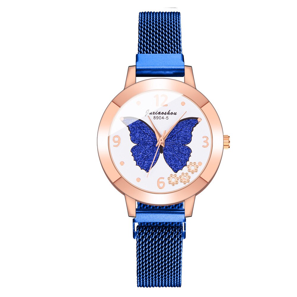 Women's Butterfly Style Magnetic Strap Quartz Watch