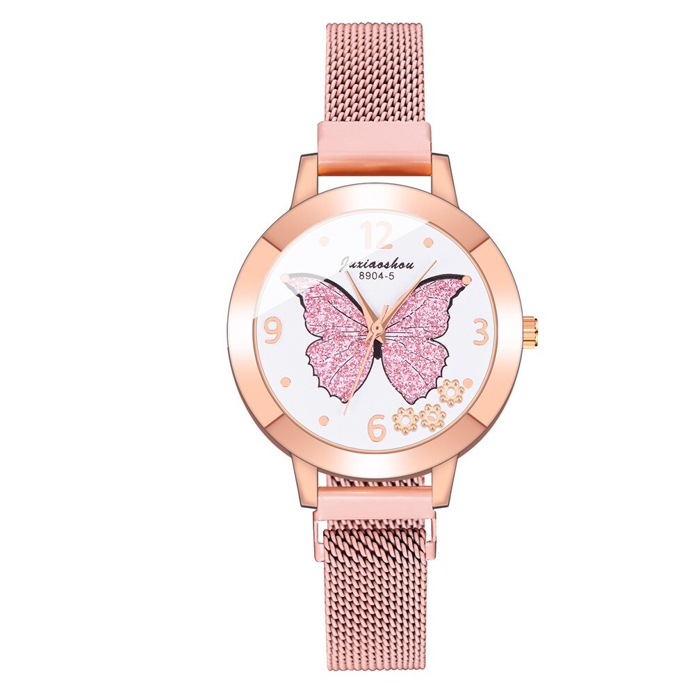 Women's Butterfly Style Magnetic Strap Quartz Watch