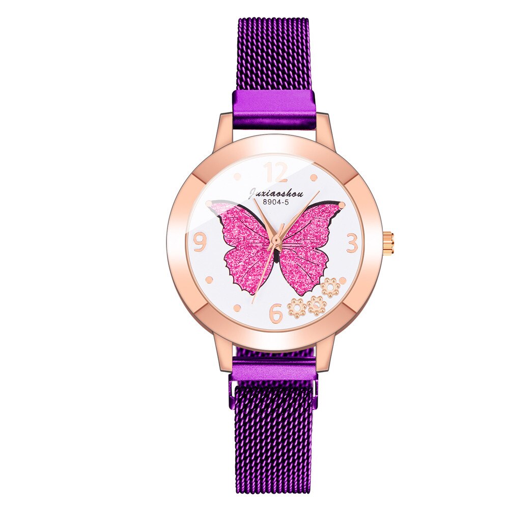 Women's Butterfly Style Magnetic Strap Quartz Watch
