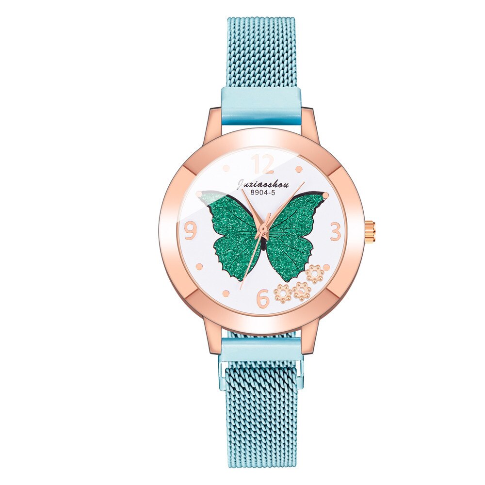 Women's Butterfly Style Magnetic Strap Quartz Watch