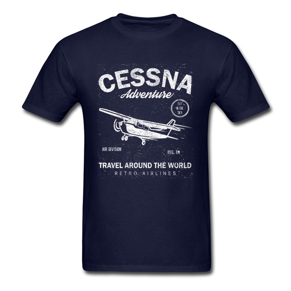 Men's Aviation Style Cotton T-Shirt