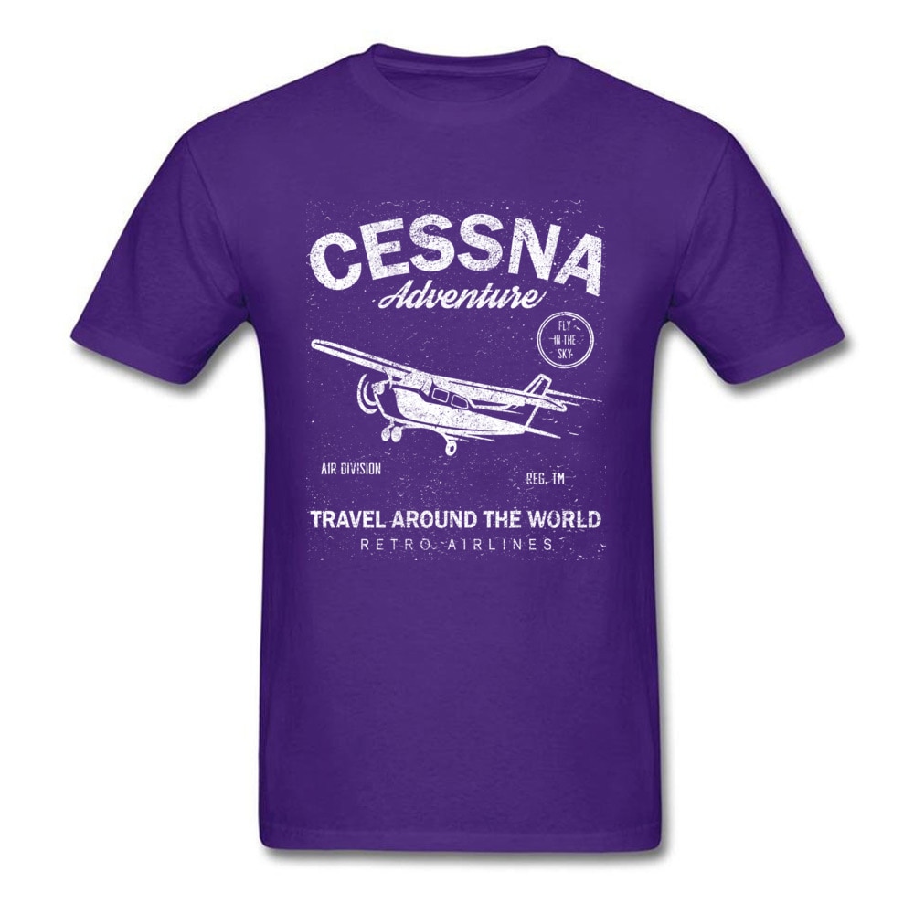 Men's Aviation Style Cotton T-Shirt