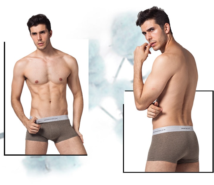 Men's Elastic Boxers Set 4 pcs