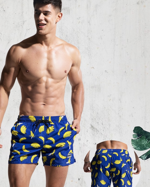 Men's Banana Printed Swimming Briefs Men's Banana Printed Swimming Briefs