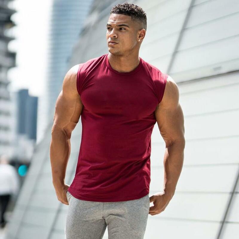 Men's Solid Color Sport Tank Top