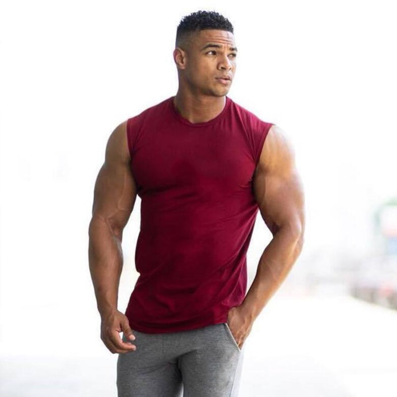 Men's Solid Color Sport Tank Top