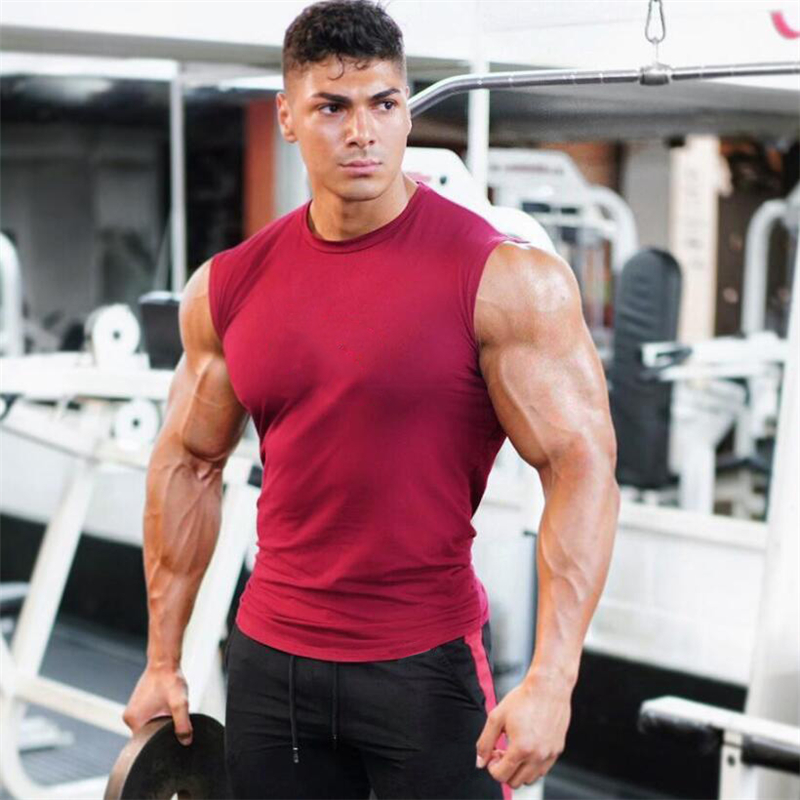 Men's Solid Color Sport Tank Top