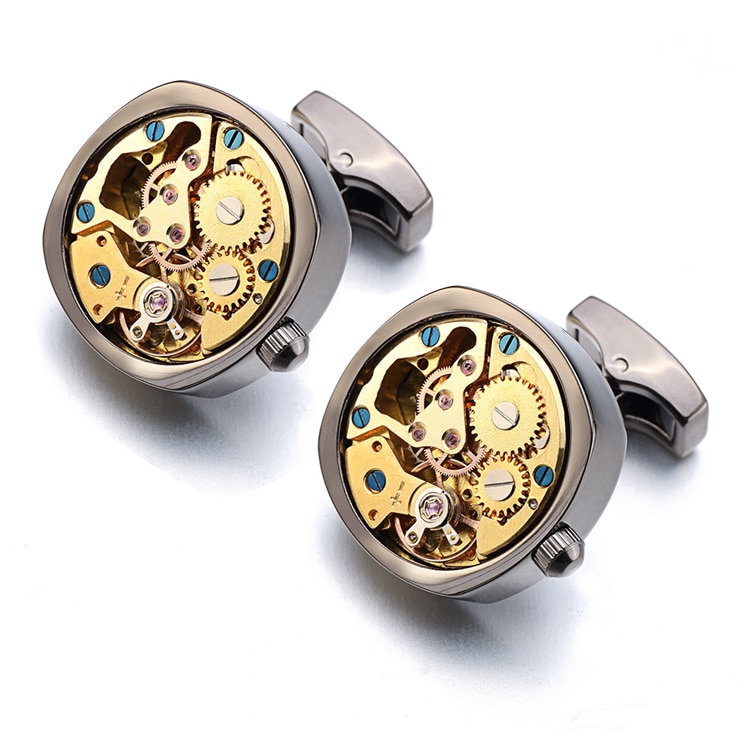 Men's Multicoloured Stainless Steel Cufflinks Men's Multicoloured Stainless Steel Cufflinks
