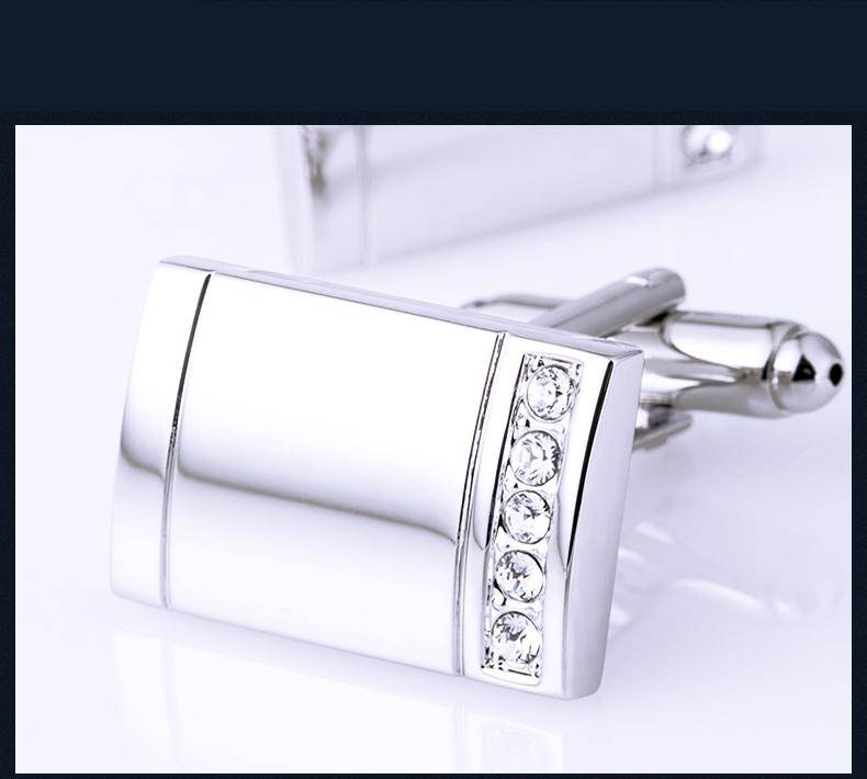Men's Crystal Line Cufflinks