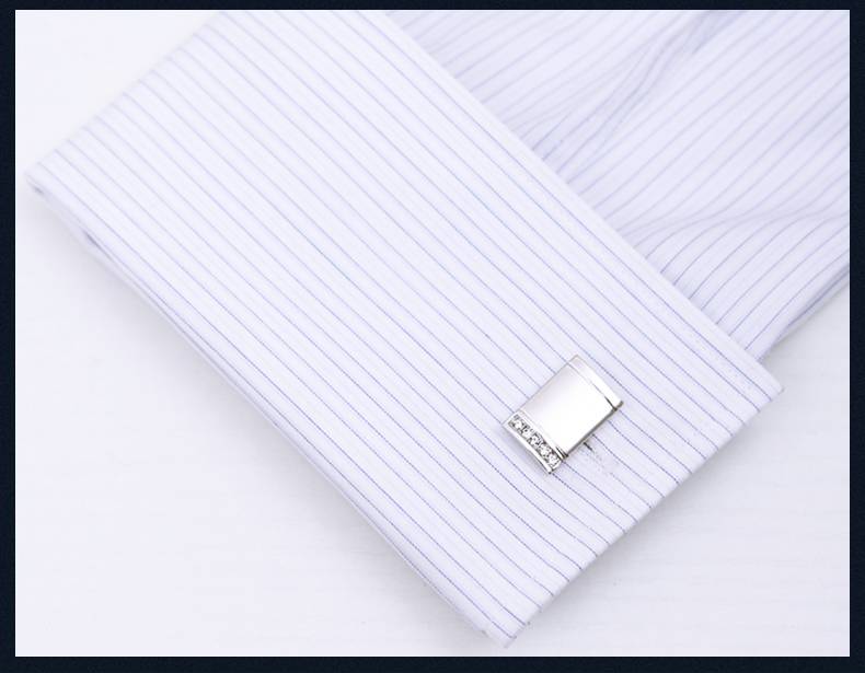 Men's Crystal Line Cufflinks