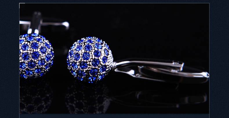 Men's Crystal Ball Cufflinks