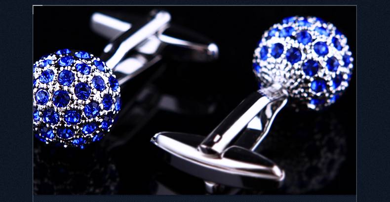 Men's Crystal Ball Cufflinks