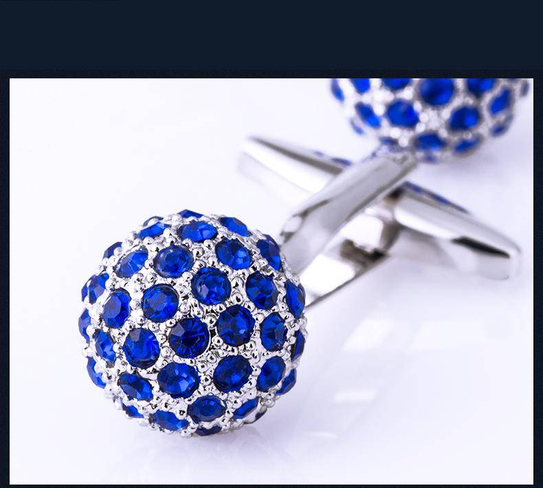 Men's Crystal Ball Cufflinks