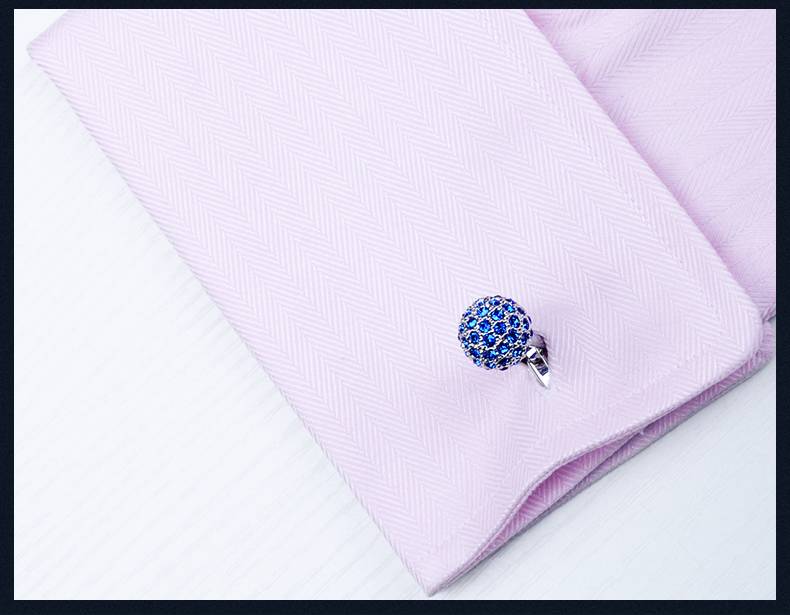 Men's Crystal Ball Cufflinks